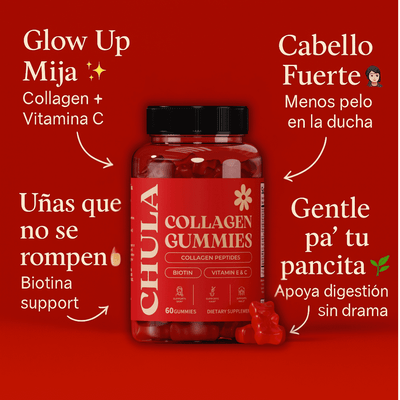CHULA™ Gummies – Collagen + Biotin pa’ tu Piel, Pelo y Uñas