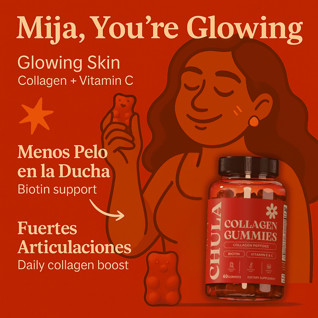 CHULA™ Gummies – Collagen + Biotin pa’ tu Piel, Pelo y Uñas