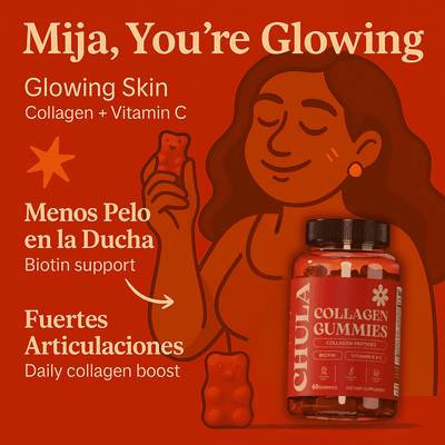 CHULA™ Gummies – Collagen + Biotin pa’ tu Piel, Pelo y Uñas